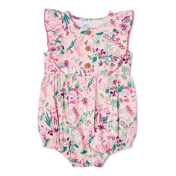 Wonder Nation Baby Girls Romper - [babiesandbeyond]